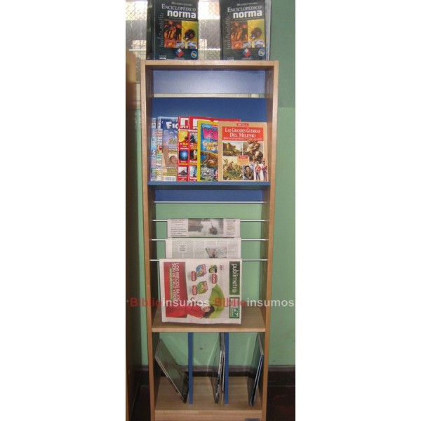 Exhibidor Vertical de Madera